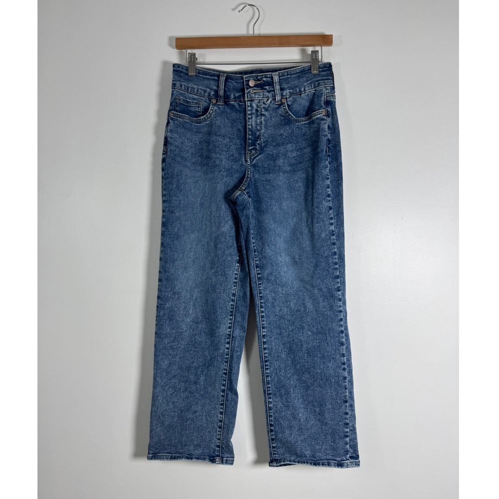 Casual NYDJ Womens 6P Bailey Relaxed Jeans Blue Cool Embrace Lift Tuck Straight